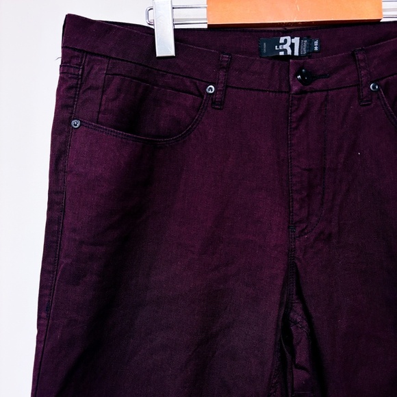 SIMONS Burgundy straight leg pants - Picture 7 of 10